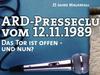 ARD-Presseclub vom 12.11.1989 - {channelnamelong} (Super Mediathek)